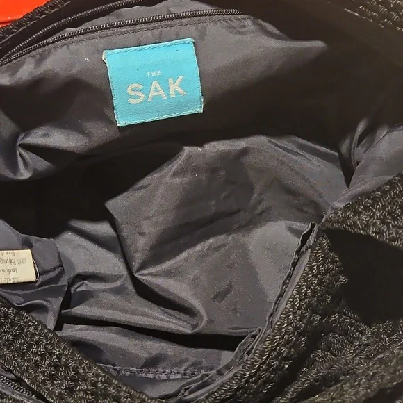 The Sak Dark Black Crochet Tote - Picture 4 of 10